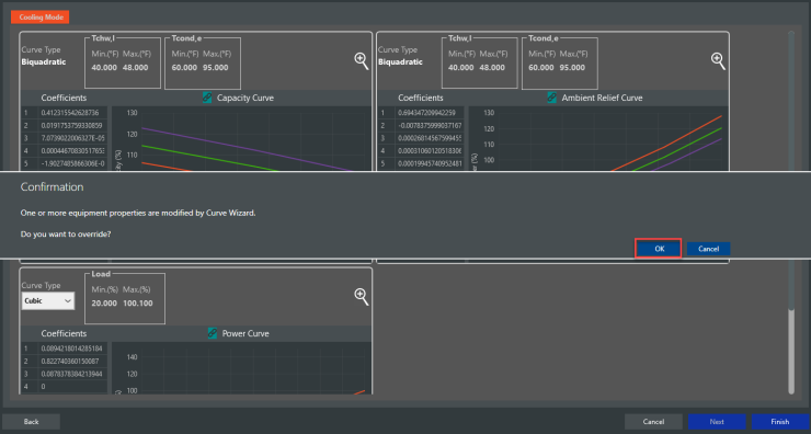 Using the Curve Wizard to Generate Custom Chiller Performance Curves