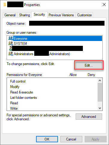 Unable to Edit Files or Folders in Windows