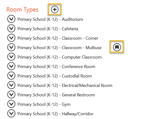 Templates (Building Construction, Room Types, Zone Types)