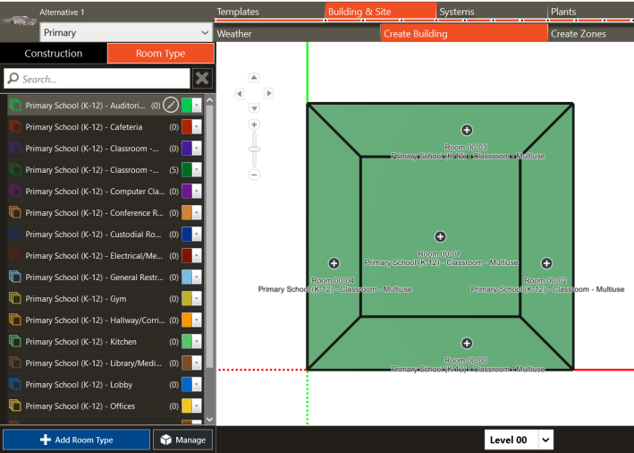 Assigning Room Types (Constructions, Internal Loads & Airflows)