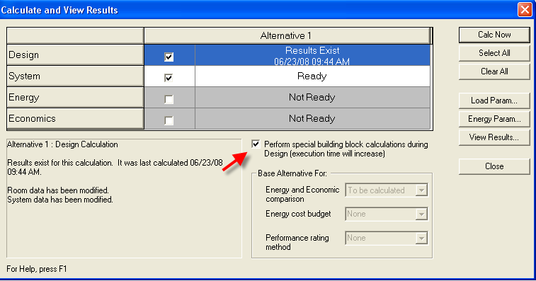 What does the special building block check box do?