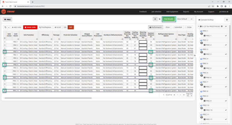 Creating Equipment Curves from Trane Select Assist